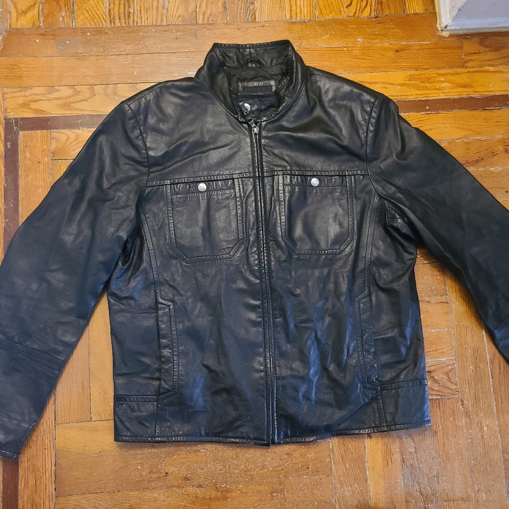 VESPUCC Genuine Leather Jacket Mens Large